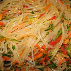 Фунчоза по-корейски с овощами