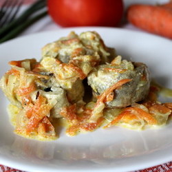 Минтай в сметане - Пошаговый рецепт с фото |  Блюда из рыбы и морепродуктов