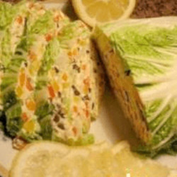 Закуска из пекинской капусты с сырной начинкой | Ленивая кухарка