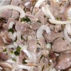 Маринованные куриные желудочки