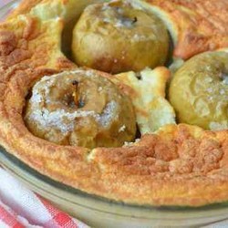 Яблоки в манном суфле