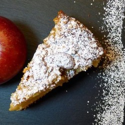 Диетический овсяный пирог с яблоками