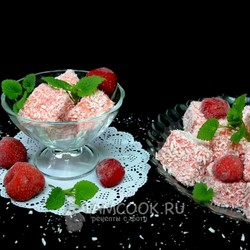 Мусс из клубники с кокосовой стружкой — рецепт с фото