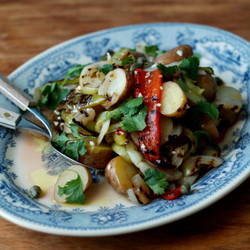 Салат с молодым картофелем на гриле - 5 рецептов летних салатов. Vegan & Raw