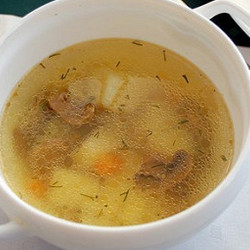 Суп грибной с картофелем