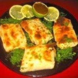 Конвертики из лаваша с рыбным филе