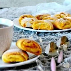 Печенье с апельсиновой начинкой.