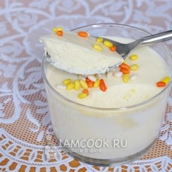 Творожный десерт на апельсиновом фреше