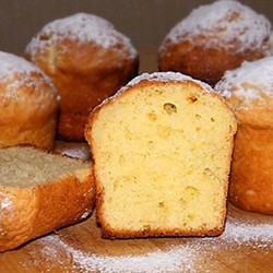 Творожный кекс. Очень вкусная выпечка