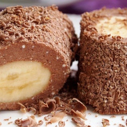 Творожный десерт с бананом на скорую руку