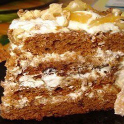 Очень простой и вкусный торт на кефире с вареньем