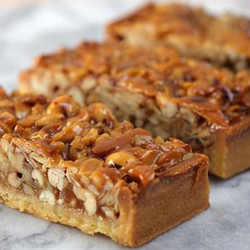 Карамельный пирог с орехами