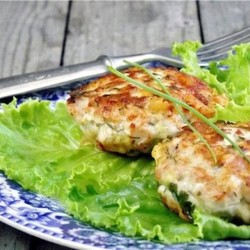 Рубленые куриные котлетки с грибами