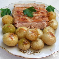 Утиная грудка с глазированным луком - пошаговый рецепт с фото на Готовим дома