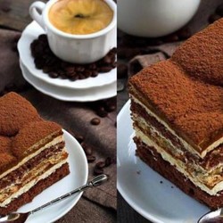 ТВ, КОФЕ - Бисквитный тортик «Вкус латте макиато»
