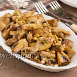 ДШ - Шампиньоны с чесноком и кедровыми орешками рецепт с фото, как приготовить на Webspoon.ru