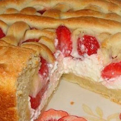 ТВ - Пирог с клубникой и творогом