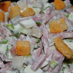 Салат "Большой праздник". Готовится мгновенно!