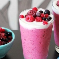 Творожный мусс с фруктовым смузи