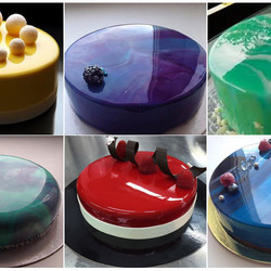 Торт с зеркальной глазурью