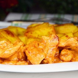 Бефстроганов из куриной грудки за 30 минут