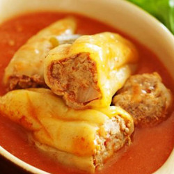 Фаршированный перец в духовке. Рецепт "пальчики оближешь"