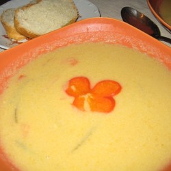 Быстрый суп-пюре из лосося