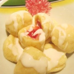 Кнедлики творожные с малиной. | Ленивая кухарка