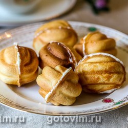 Орешки с творожным кремом