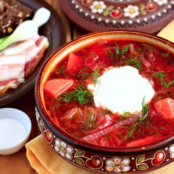 Борщ со свеклой и капустой