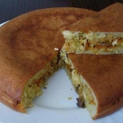 Заливной пирог в мультиварке