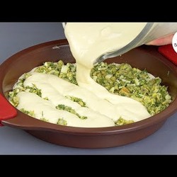 Быстрое ТЕСТО для заливных пирогов  ПИРОГ С РЫБНОЙ НАЧИНКОЙ