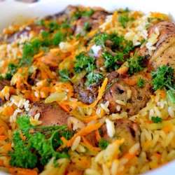 Рис с курицей