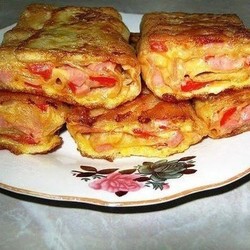 ЛАВАШ С ВЕТЧИНОЙ И СЫРОМ.