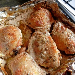 Курица в кефире