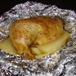 Куриные окорочка в фольге.