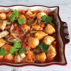 Пельмени с овощами