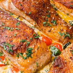 Best Tuscan Butter Salmon Recipe - How to Make Tuscan Butter Salmon