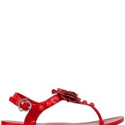 Резиновые сандалии от Moncler за 8 650 рублей со скидкой 50% (цвет: красный) - купить в интернет-магазине