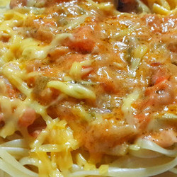 Паста с морепродуктами в сливочном соусе. Рецепт