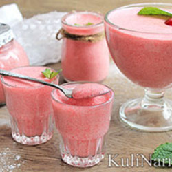 Клюквенный мусс с манкой рецепт