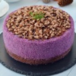 Черничный муссовый торт на брауни