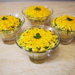 Лучший ! салат с ПЕЧЕНЬЮ трески СЫТНЫЙ и ПОЛЕЗНЫЙ