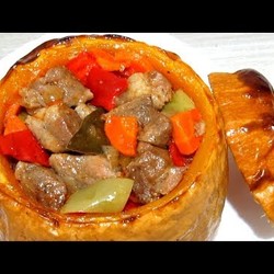 #ТЫКВА Фаршированная Мясом Запеченная в Духовке Очень ВКУСНО #Рецепт