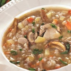 Грибной суп с перловкой