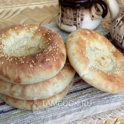 Узбекские лепешки в духовке — рецепт с фото