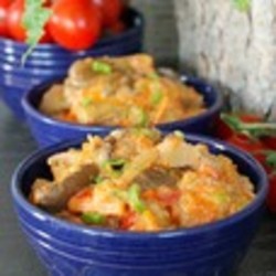 Тушёные вешенки