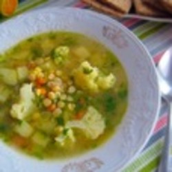 Суп с горохом и цветной капустой