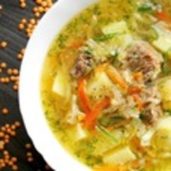 Чечевичный суп с капустой