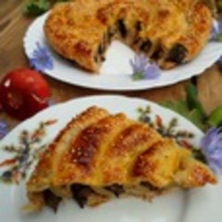 Грибной пирог-спираль